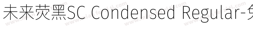 未来荧黑SC Condensed Regular字体转换